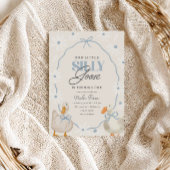 ブルーボウグースコ間抜けケット誕生日 招待状