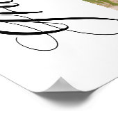 ブルーボウコケット卒業キャップ卒業へようこそ ポスター (角)