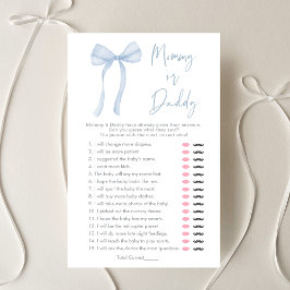 ブルーボウコケット男の子ママまたはパパのゲーム