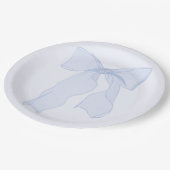 ブルーボウコケット紙プレート ペーパープレート (アングル)