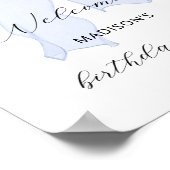 ブルーボウコケット誕生日パーティーへようこそ ポスター (角)