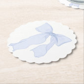 ブルーボウコケット ペーパーコースター (アングル)