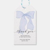 ブルーボウサンクスギフトタグ ギフトタグ (正面)