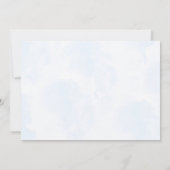 ブルーボウズバルーン1st誕生日招待状 招待状 (裏面)