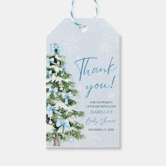 ブルーボウズベイビー シーズンインザムード 赤ちゃんの歓迎会 ギフトタグ (正面)