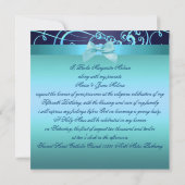 ブルーボウズ&スワールキンセニェラ招待状 招待状 (裏面)