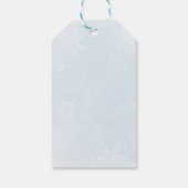 ブルーボウズ ベイビー イッツ コールド アウトサイド ベイビー シャワー ギフトタグ (裏面)