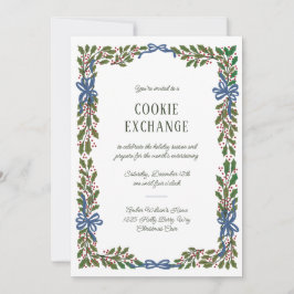 ブルーボウズ&ホリーガーランド 招待状