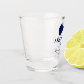 ブルーボウタイアッシャー ショットグラス (左)