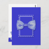 ブルーボウタイブルーポストカード ポストカード (正面/裏面)