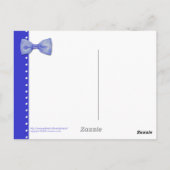 ブルーボウタイブルーポストカード ポストカード (裏面)