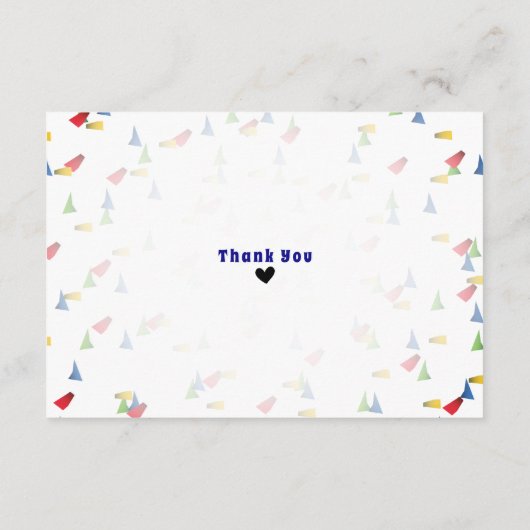 ブルーボウタイ男の赤ちゃんシャワーブックリクエストカード エンクロージャーカード (裏面)