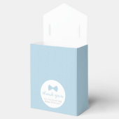 ブルーボウタイ赤ちゃんシャワー フェイバーボックス (オープン)