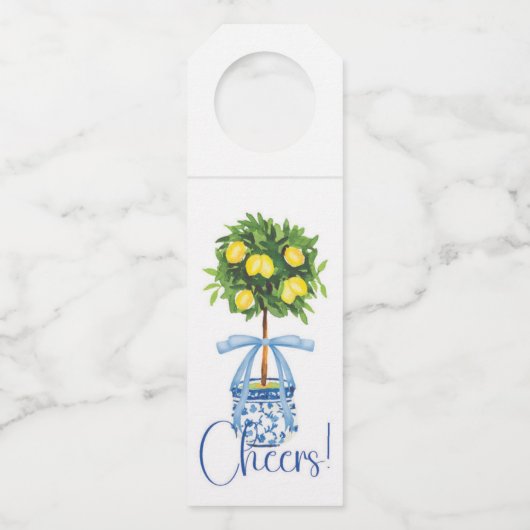 ブルーボウチャイノアイセリーレモントピアリーツリー ボトルネックタグ (正面)