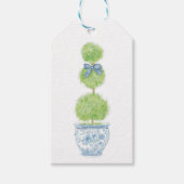 ブルーボウトピアリーギフトタグ シノワズリー ギフトタグ (正面)