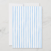 ブルーボウハンドドードルAベビーは赤ちゃんシャワーを醸造している 招待状 (裏面)