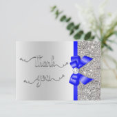 ブルーボウフェイクシルバーシーキンズ、ありがとう結婚ズ サンキューカード (スタンド正面)