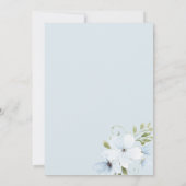 ブルーボウフローラブライダルシャワー 招待状 (裏面)