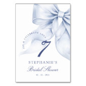 ブルーボウブライダルシャワー テーブルナンバー (裏面)
