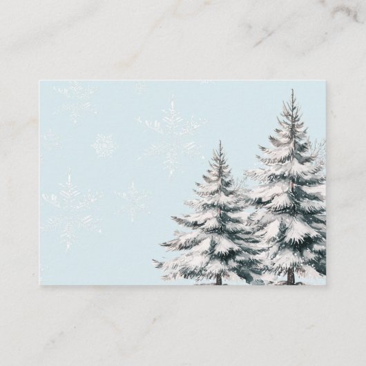 ブルーボウベビーそれが冷たい外ベビーおむつラッフル エンクロージャーカード (裏面)