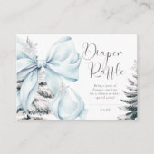 ブルーボウベビーそれが冷たい外ベビーおむつラッフル エンクロージャーカード (正面)