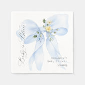 ブルーボウベビーイン開花フローラユー スタンダードカクテルナプキン (正面)