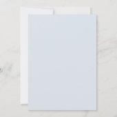 ブルーボウベビーシャワー招待状 招待状 (裏面)