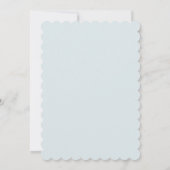 ブルーボウベビーシャワー招待状 招待状 (裏面)