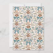 ブルーボウベビー写真誕生のお知らせ 案内状 (裏面)