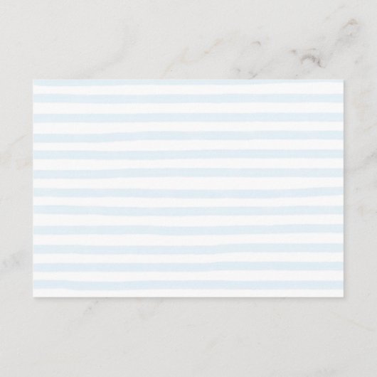 ブルーボウボンジュールベベビーシューウィディッパーラッフル エンクロージャーカード (裏面)