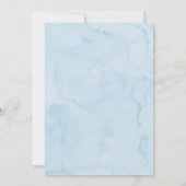 ブルーボウボーイコケットベビーシャワー招待状 招待状 (裏面)