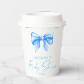 ブルーボウボーイベビーシャワー 紙コップ (裏面)