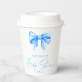 ブルーボウボーイベビーシャワー 紙コップ (正面)