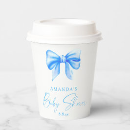 ブルーボウボーイベビーシャワー 紙コップ