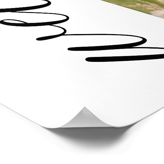 ブルーボウモダンコケット卒業キャップへようこそ ポスター (角)