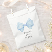 ブルーボウモダンボーイベビーシャワー フェイバーバッグ (クリップ留めされた状態)