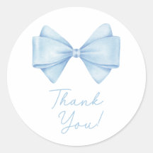 ブルーボウモダンボーイベビーシャワー