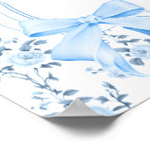 ブルーボウラブシャックフィアンスブライダルシャワーへようこそ ポスター (角)