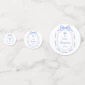 ブルーボウリボンフレームバプティステーブル コンフェッティ (裏面)