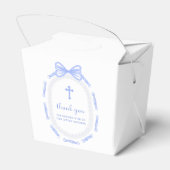 ブルーボウリボンフレームバプテスマ取り出し フェイバーボックス (裏面サイド)