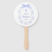 ブルーボウリボンフレームバプテスマ ハンドファン (裏面)