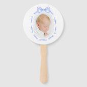 ブルーボウリボンフレームバプテスマ ハンドファン (正面)