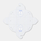 ブルーボウリボンフレームフローラバプテスマ取り フェイバーボックス (折り畳みなし)