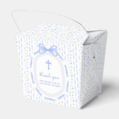 ブルーボウリボンフレームフローラバプテスマ取り フェイバーボックス (裏面サイド)