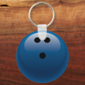 ブルーボウリングボール キーホルダー (正面)