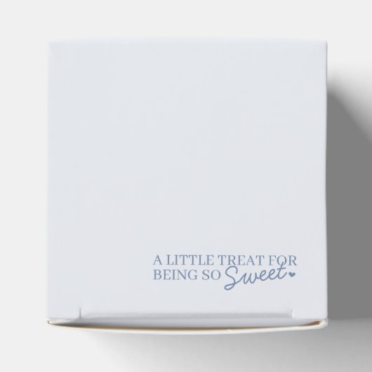 ブルーボウレトロハートコケットケーキバレンタイン フェイバーボックス (上部)