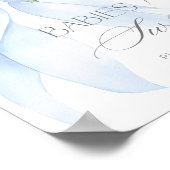 ブルーボウワイルドフラワーのベビーは甘い ポスター (角)