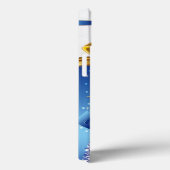 ブルーボウ付きの美しいゴールデンクリスマスベル Case-Mate iPhoneケース (裏面 / 右)