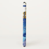 ブルーボウ付きの美しいゴールデンクリスマスベル Case-Mate iPhoneケース (裏面/右)