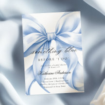 ブルーボウ何か青い前に私はブライダルシャワー